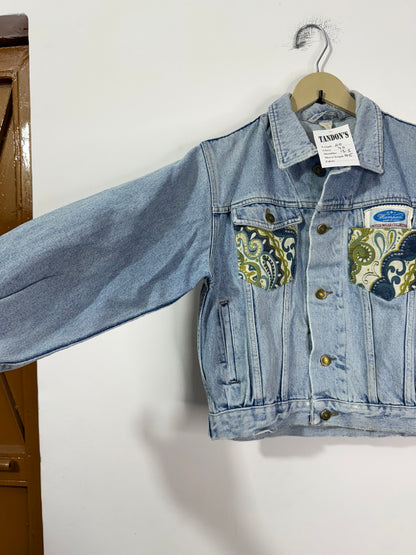 Customised tapestry patch Denim Jacket