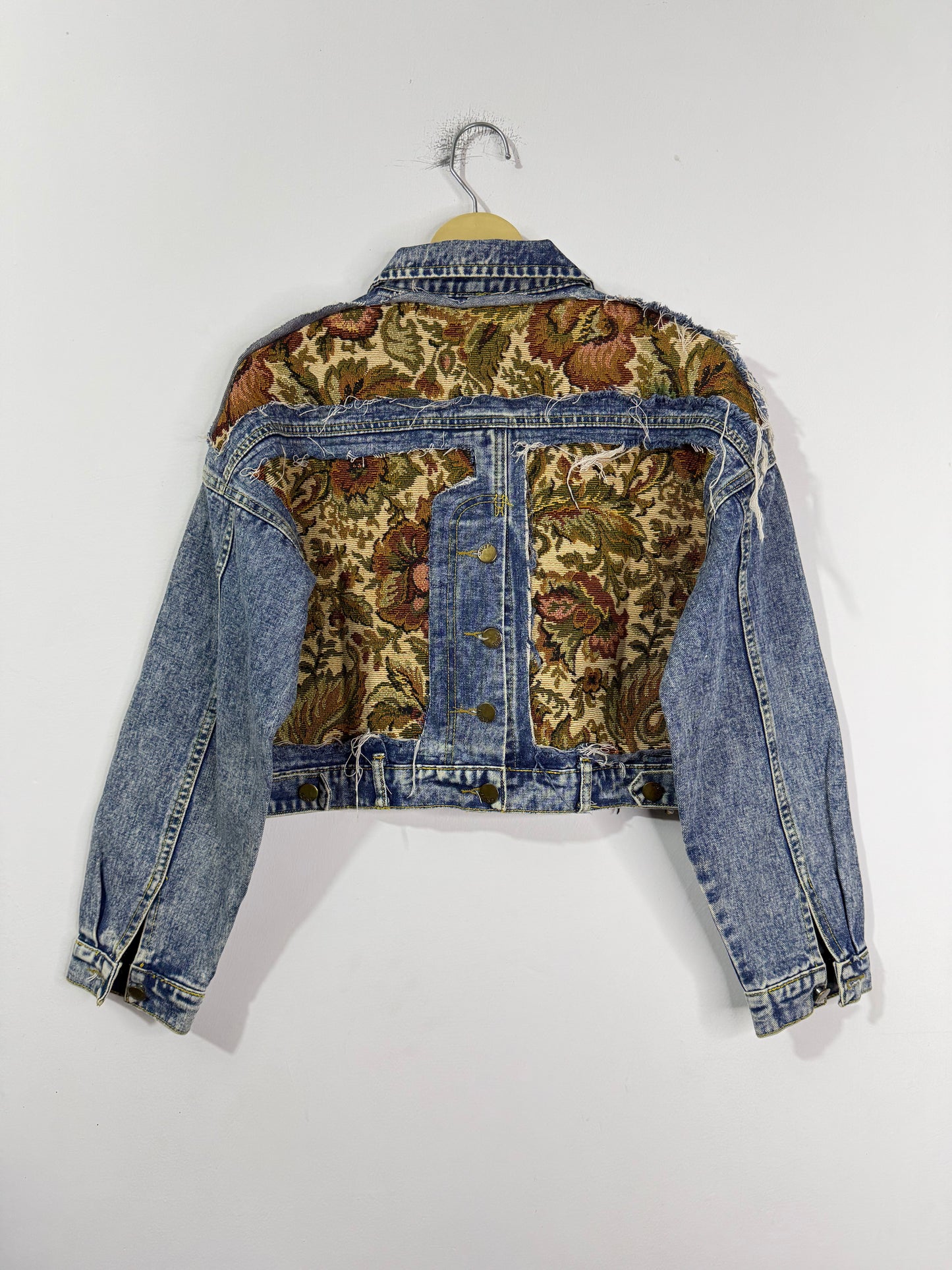 Customised tapestry patch Denim Jacket