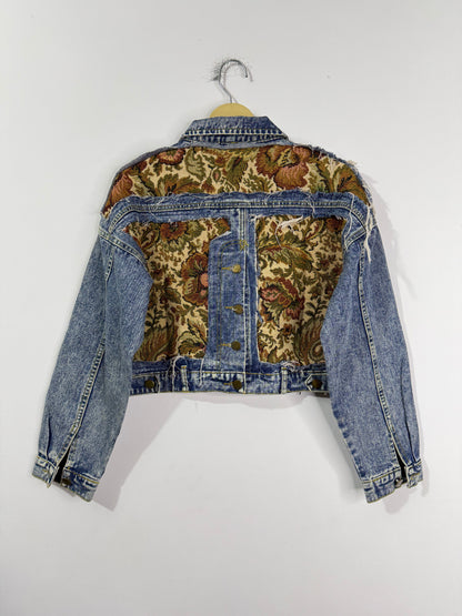 Customised tapestry patch Denim Jacket