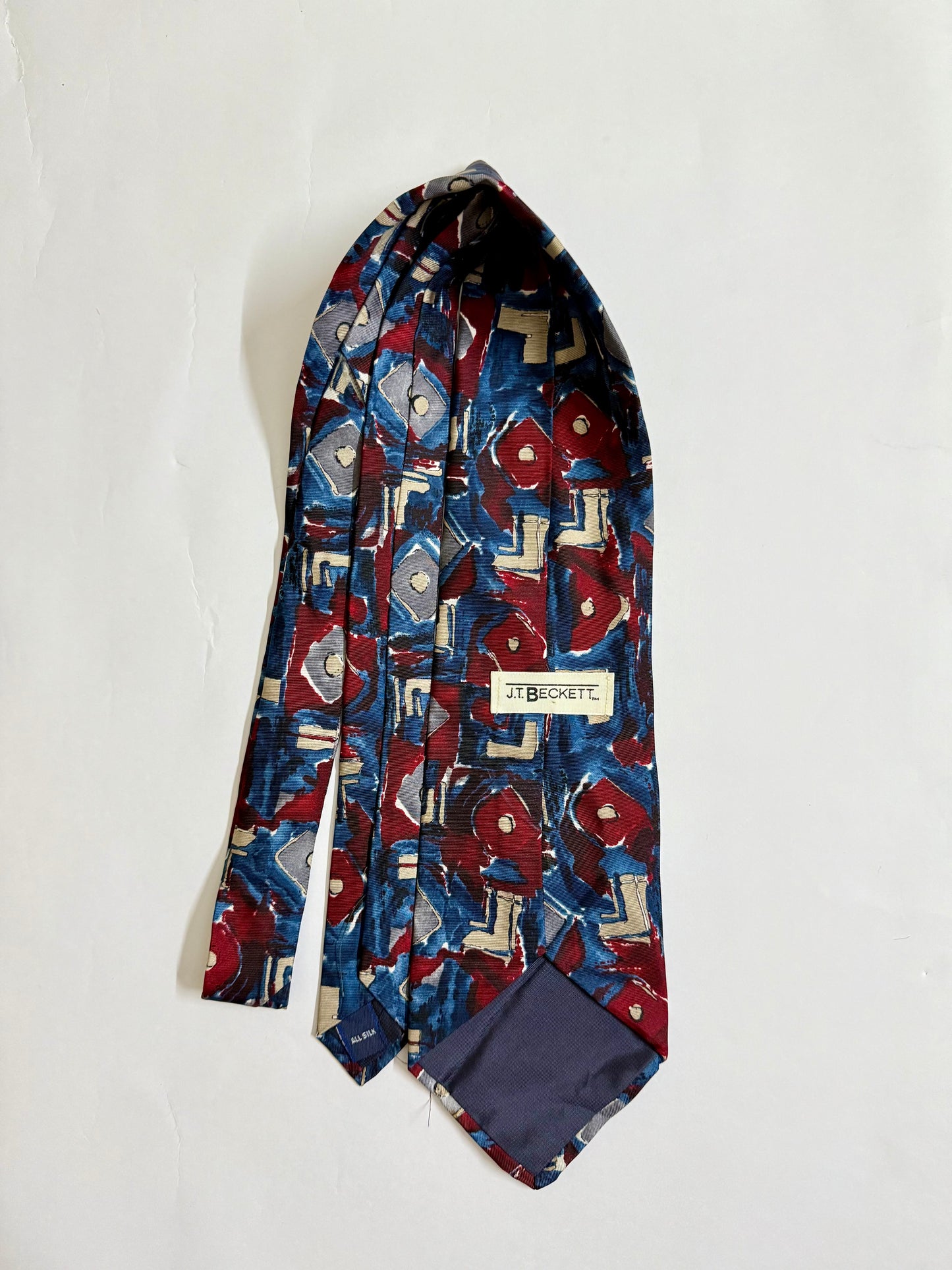 J.T becketl Vintage Silk Tie