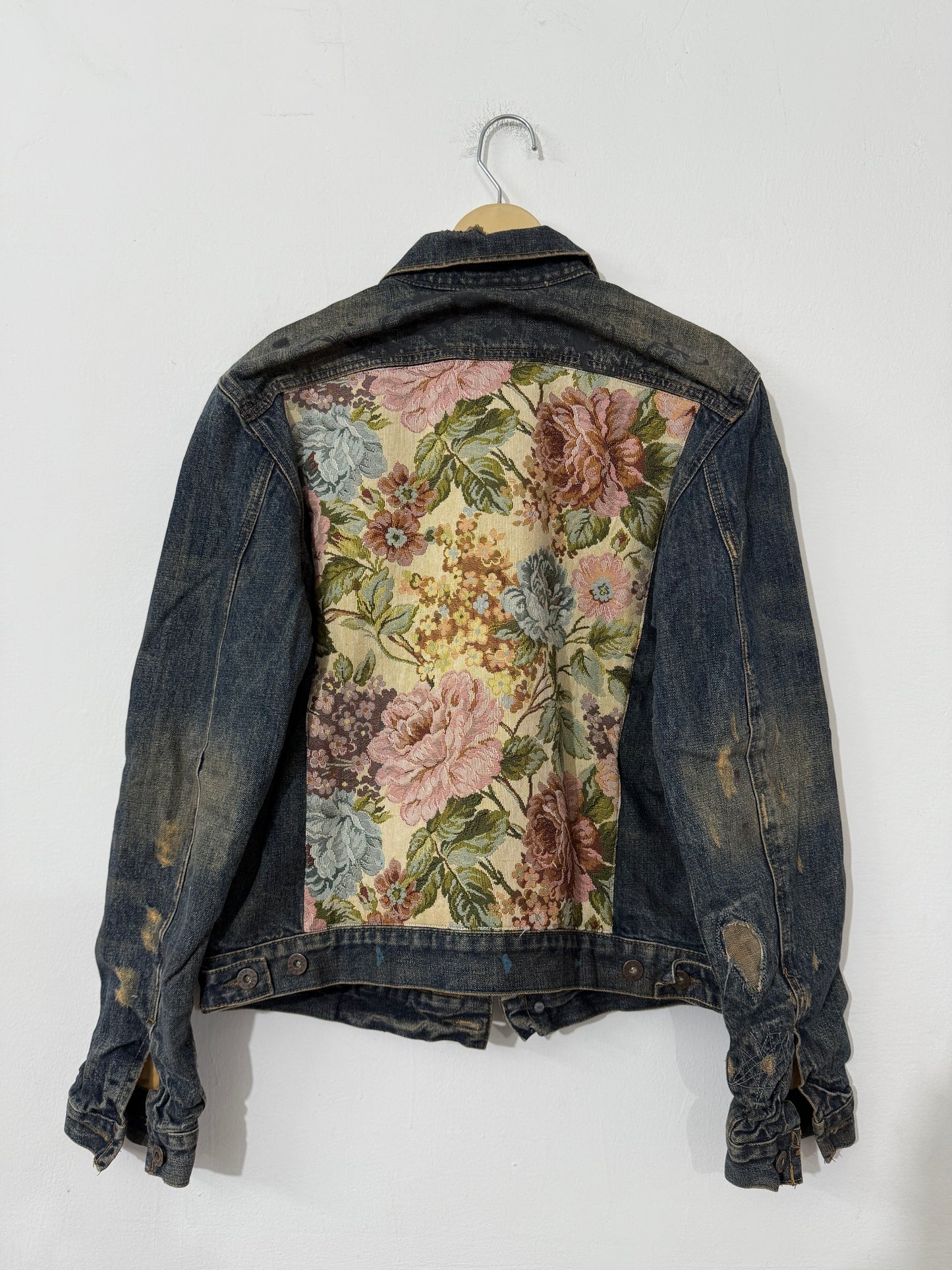 Customised Tapestry patch Denim Jacket