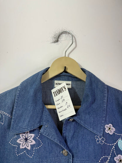 Alfred Benner Embroidered Denim Shirt