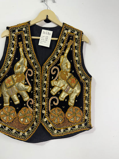 Embroidered Vintage Vest