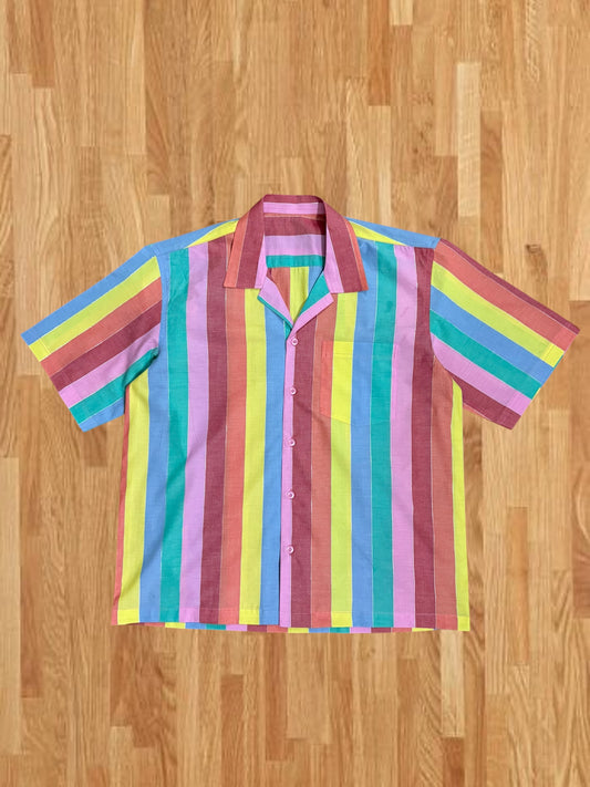 Rainbow strips  100% Cotton shirt