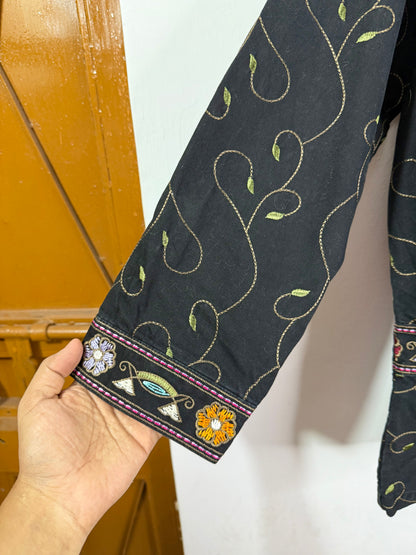 Machine embroidered Vintage Jacket