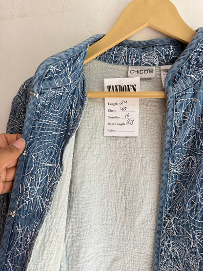 Chico’s Embroidered Jacket