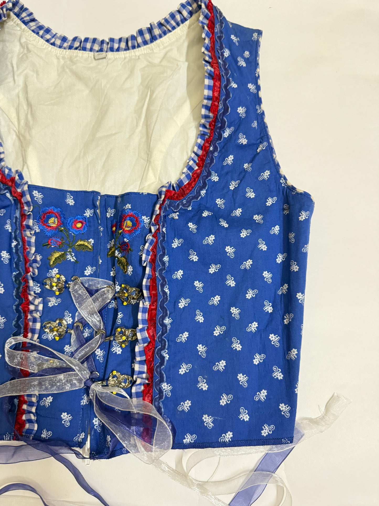 Royal Blue Corset Top