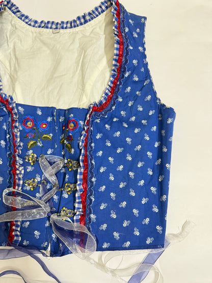 Royal Blue Corset Top