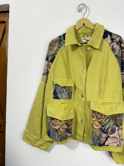 Customised tapestry patch Denim Jacket