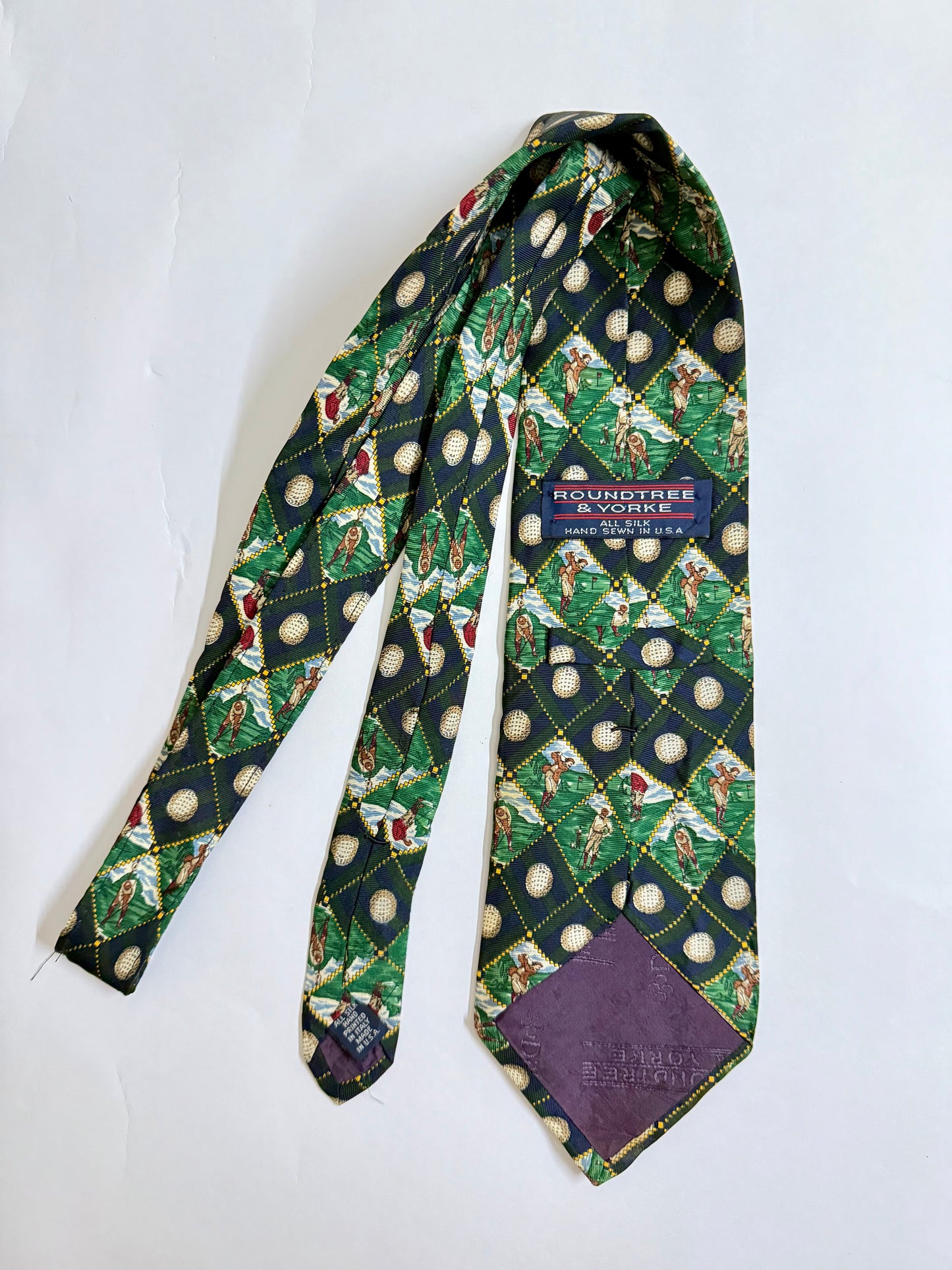 Roundtree & Yorke Vintage Silk Tie