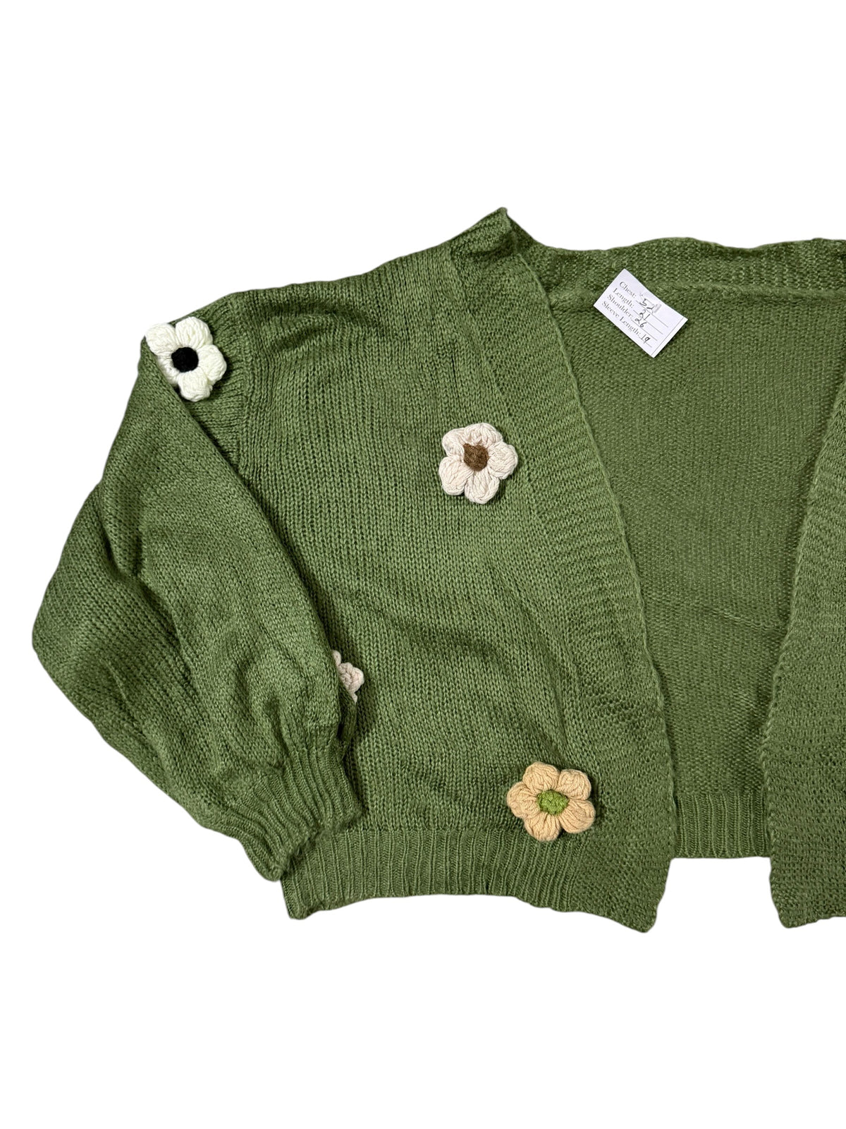 3d crochet flower sweater Woolen Sweater