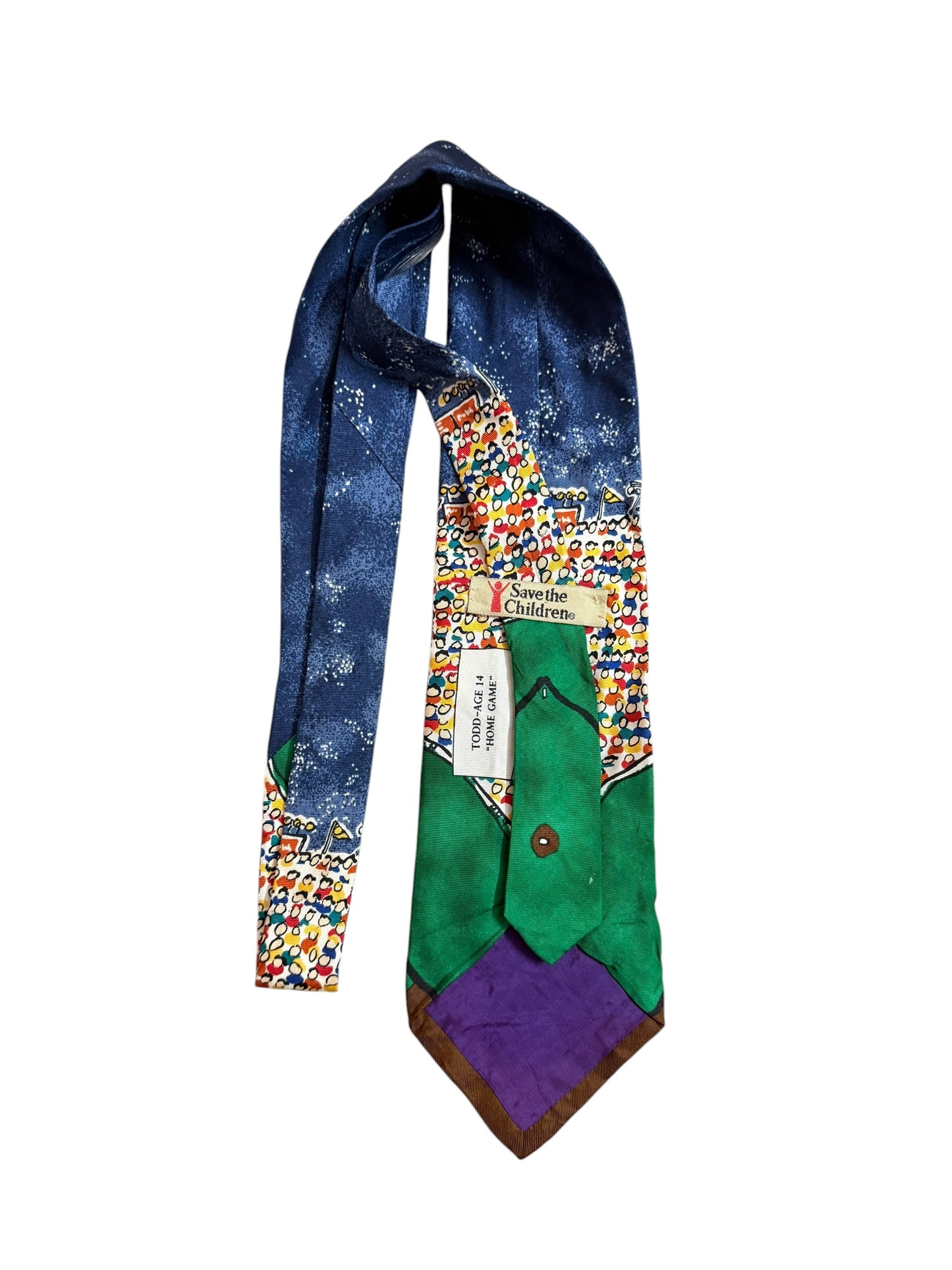 Save the Children Vintage Silk Tie