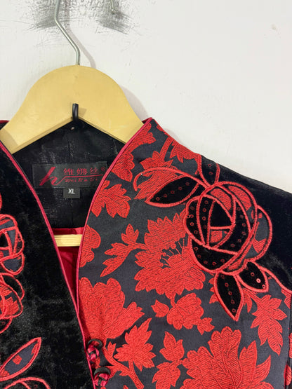 Velvet Embroidered Vintage Jacket