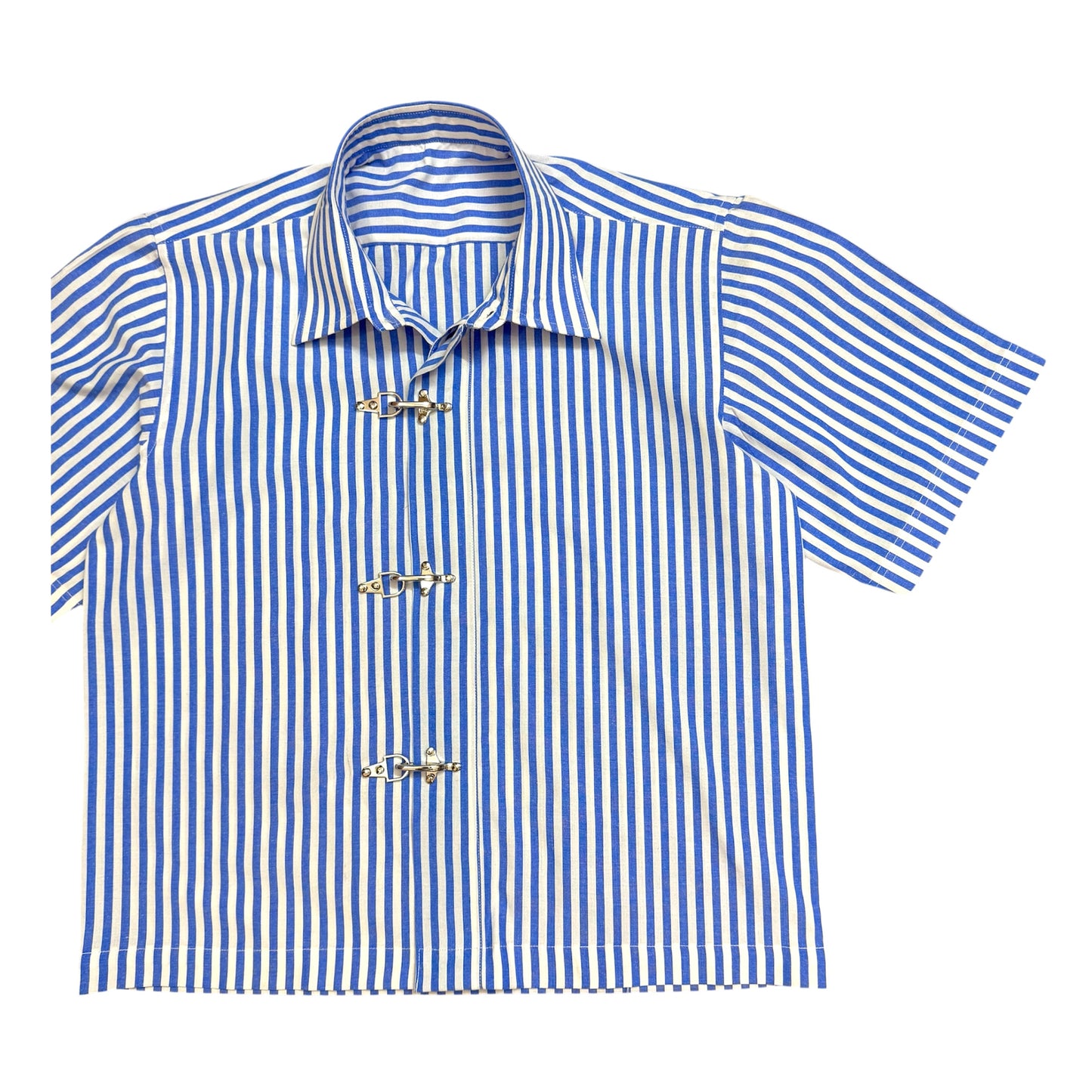 Fireman Clasp Blue 100% Cotton Shirt