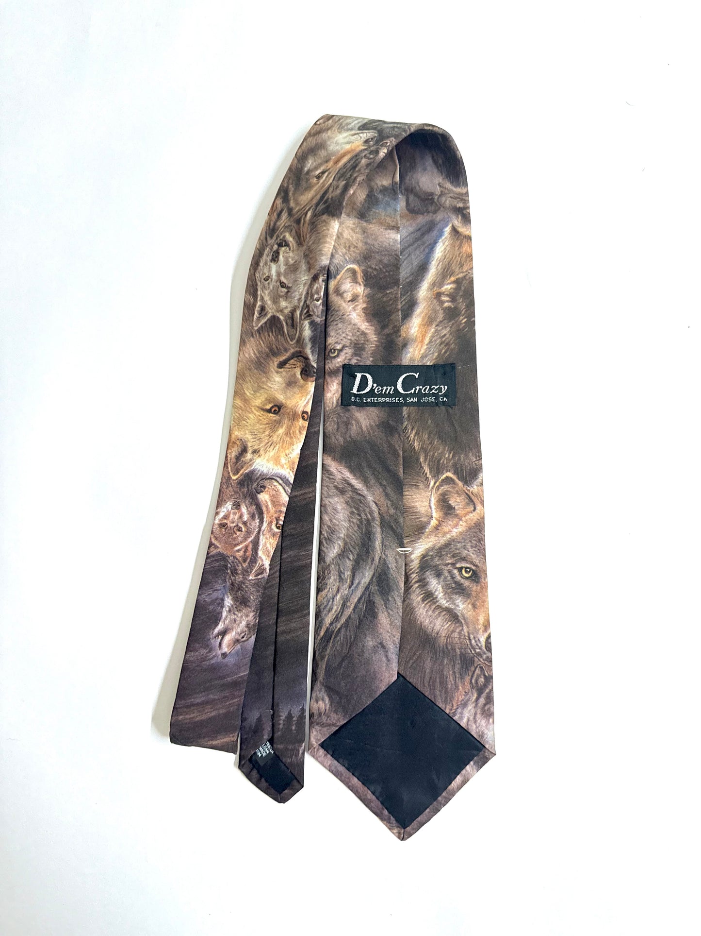 D’em Crazy Vintage Silk Tie