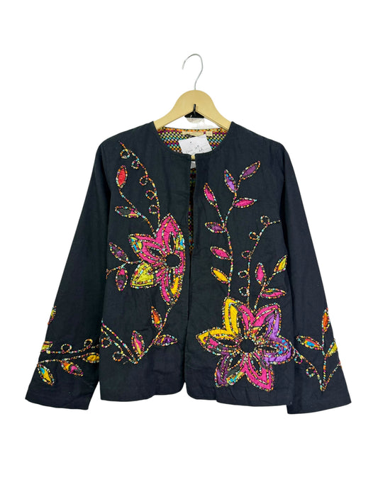 CHOICES PETITE Embroidered Vintage Jacket