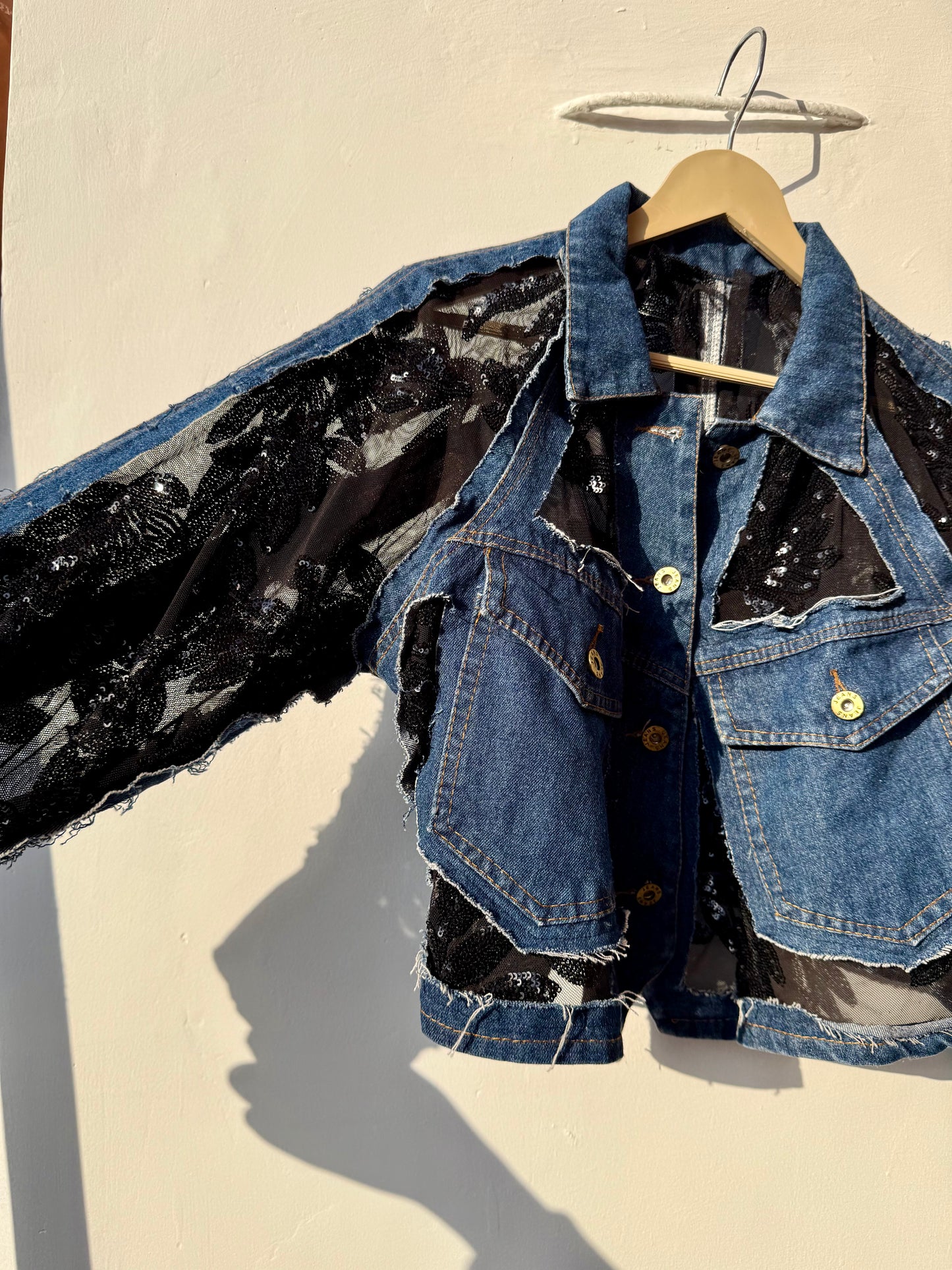 Customised cutwork Denim Jacket