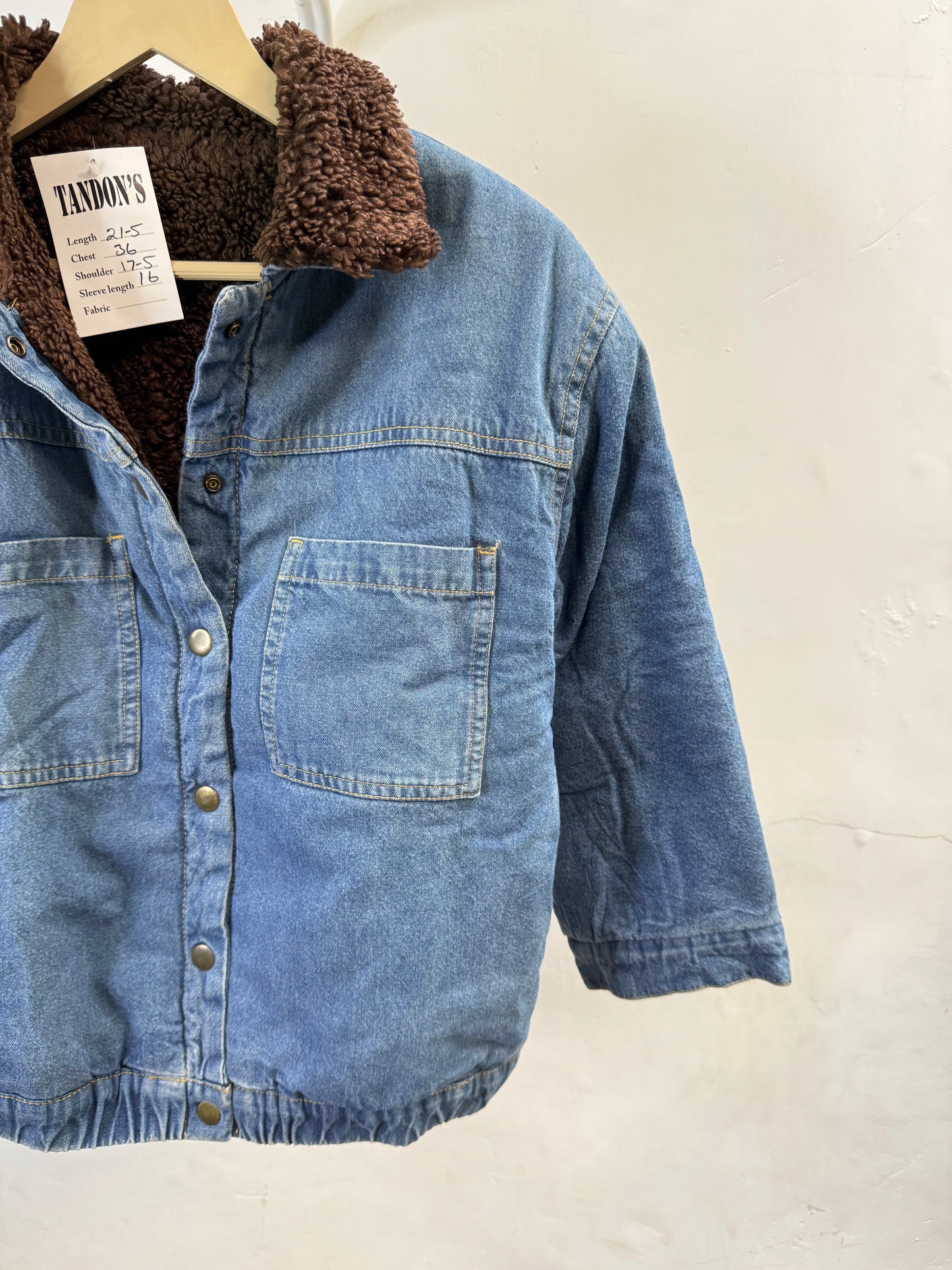 Denim and fur Jacket