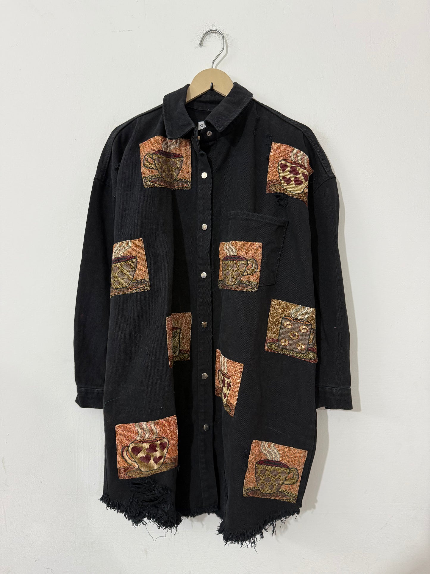 Customised Tapestry patch Denim Jacket