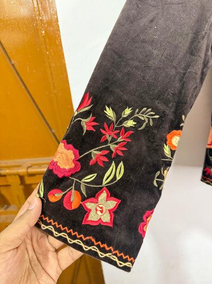 Velvet Embroidered Vintage Jacket