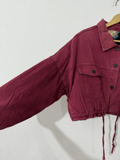 Reversible Denim Crochet Jacket
