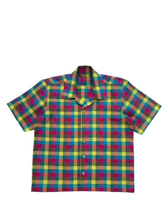 Color Block check 100% Cotton shirt