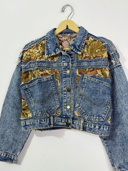 Customised tapestry patch Denim Jacket