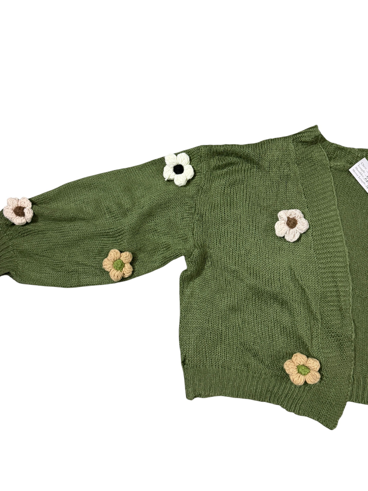 3d crochet flower sweater Woolen Sweater