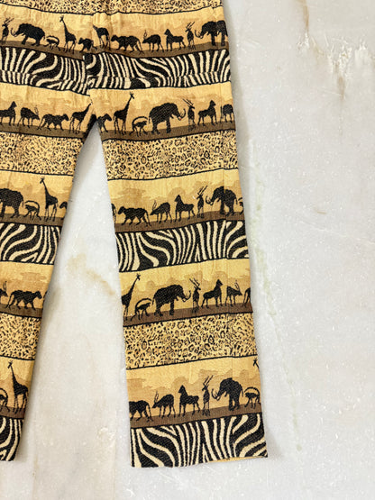 Handmade pants from vintage Italian curtain