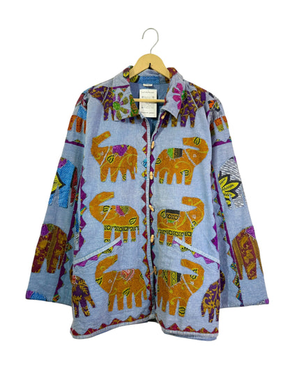 Elephant Print Vintage Jacket