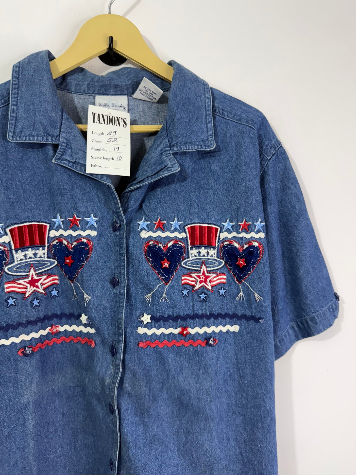 Bobbie Brookn Embroidered Denim Shirt