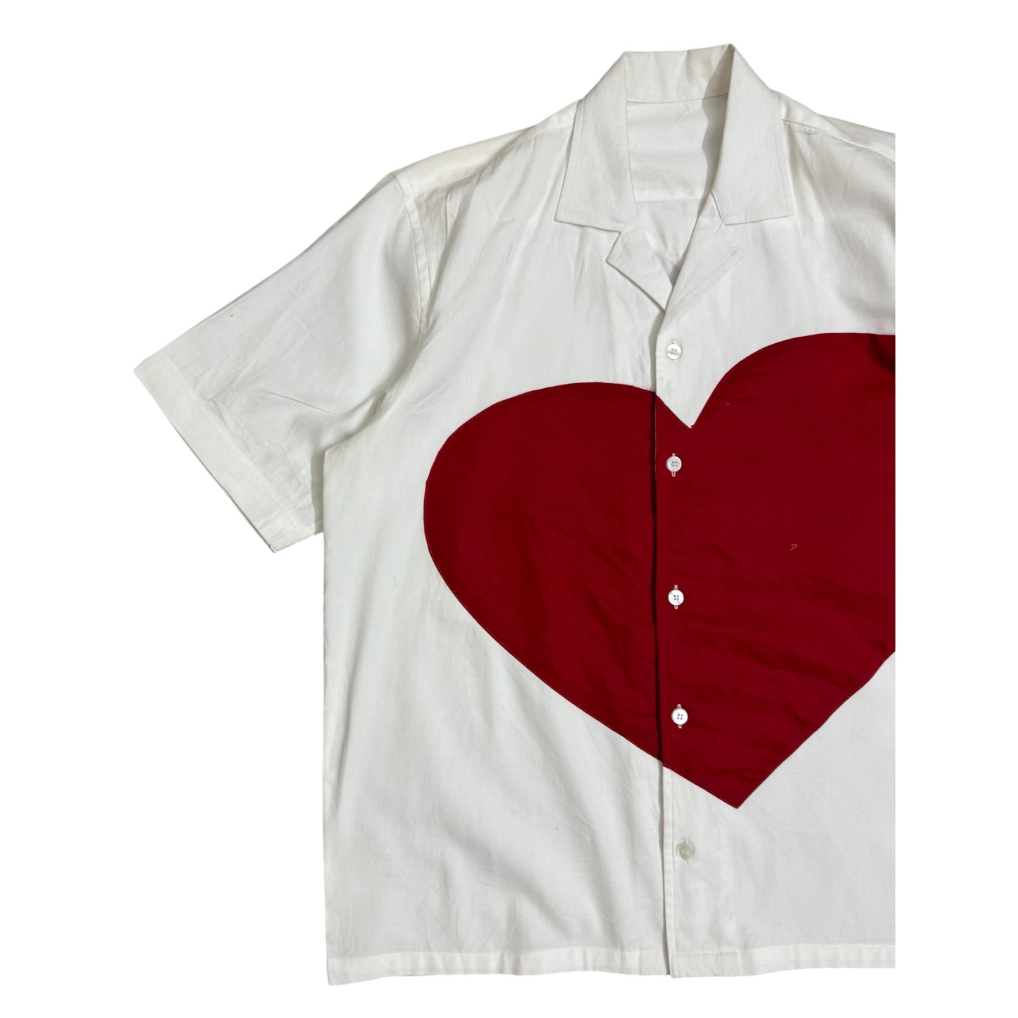Red Heart Patch 100% Cotton Shirt