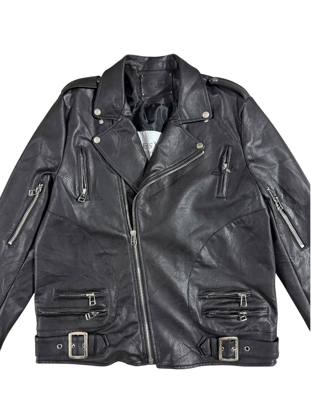 Dress Volume Leather Jacket