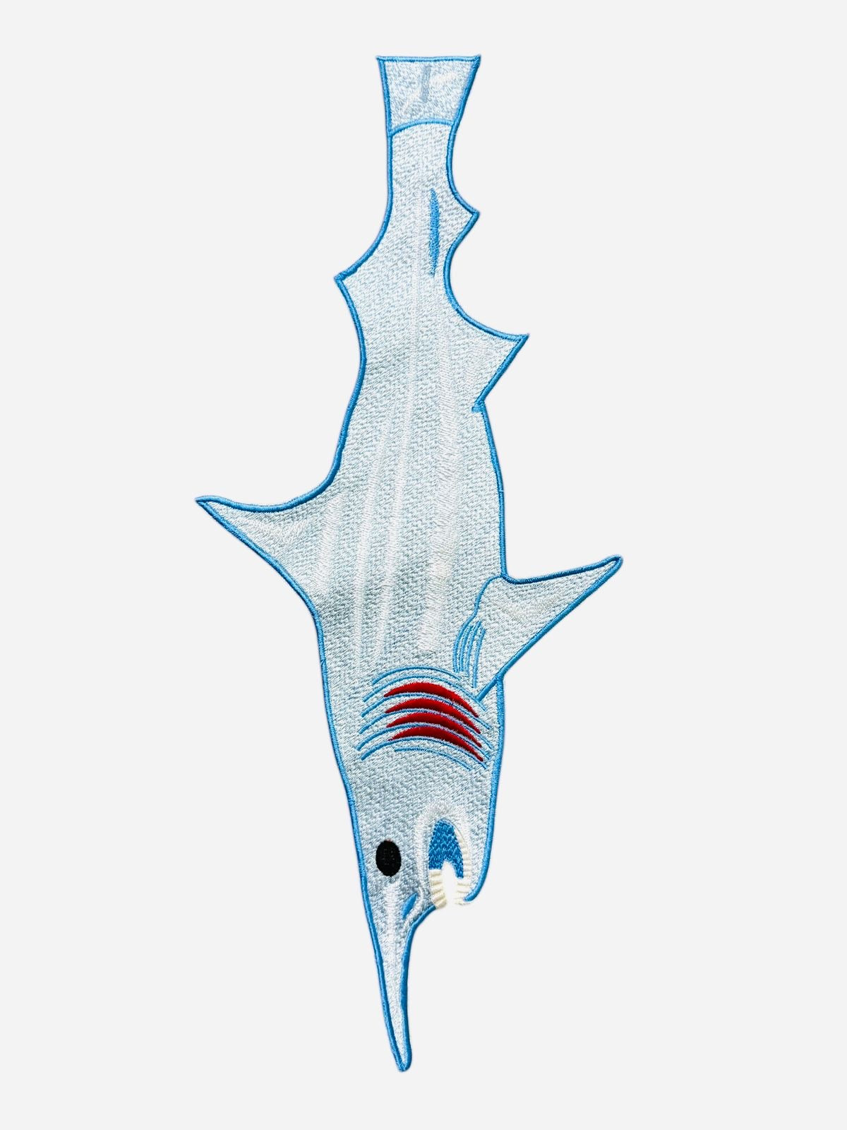 Embroidered Shark tie