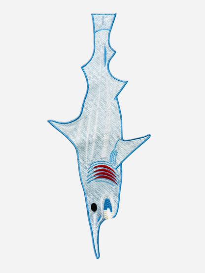 Embroidered Shark tie