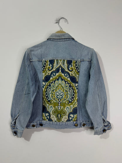 Customised tapestry patch Denim Jacket