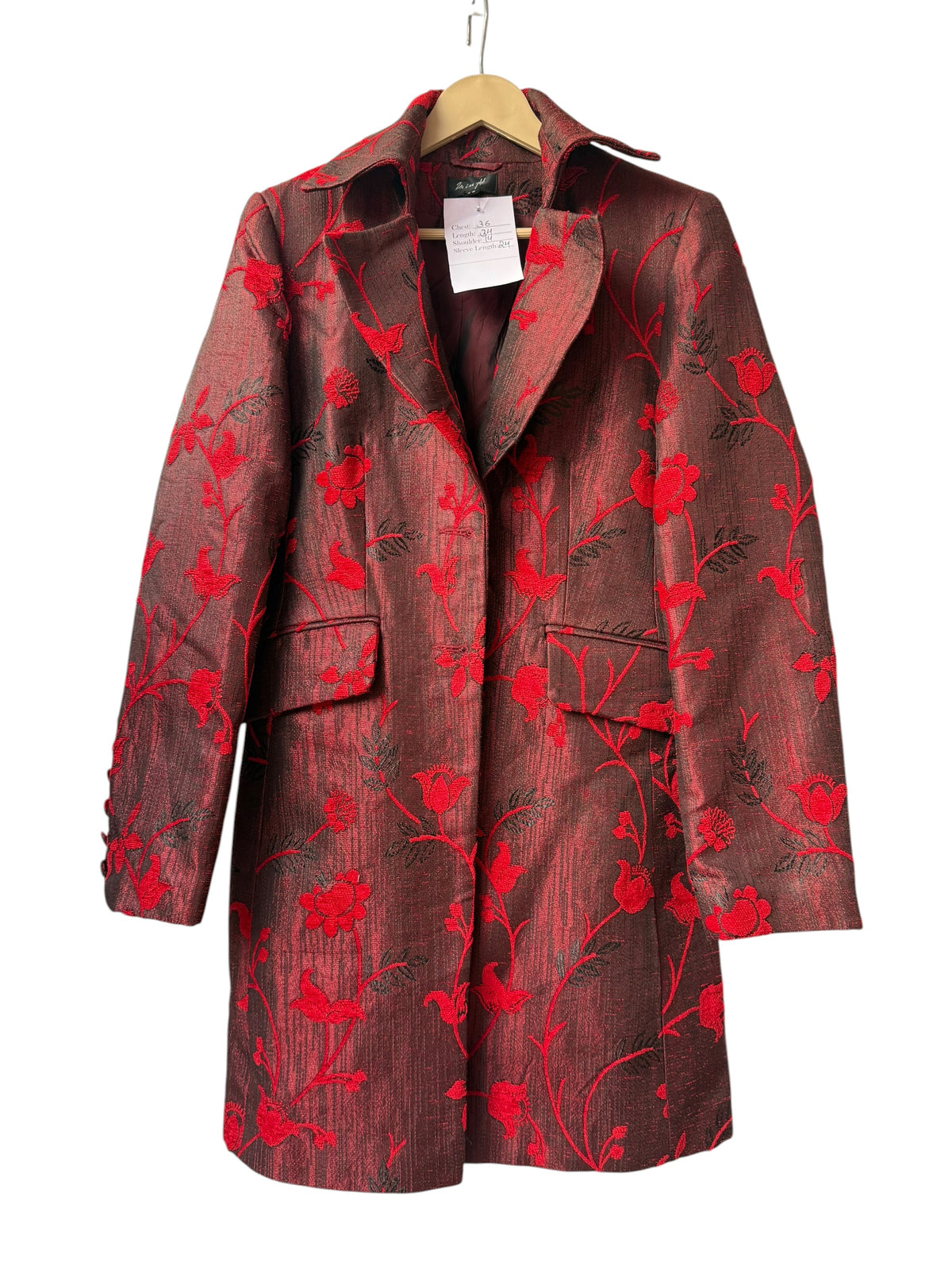 Long Jacquard vintage Jacket