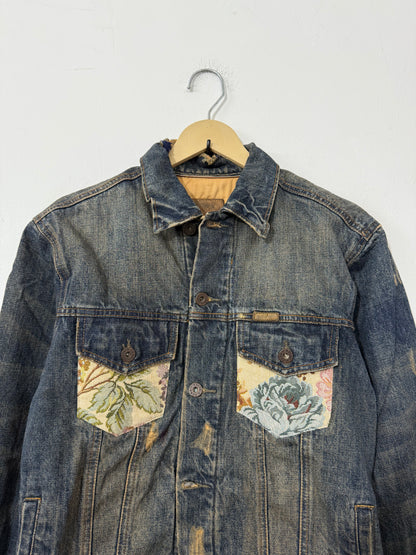 Customised Tapestry patch Denim Jacket