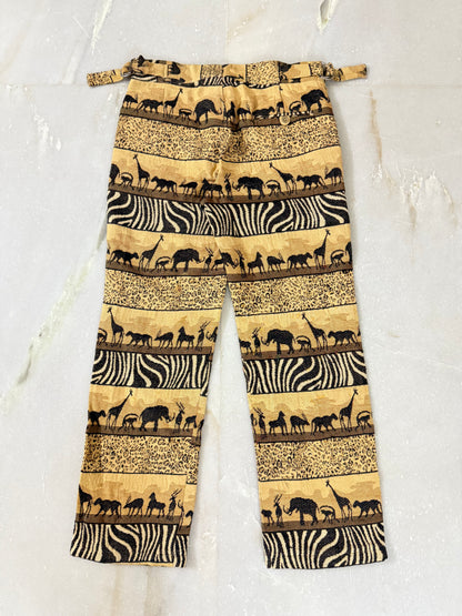 Handmade pants from vintage Italian curtain