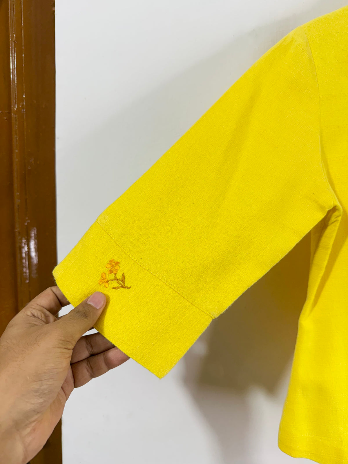 Yellow Embroidered vintage Jacket