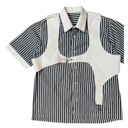 Black Cotton vest 100% Cotton Shirt