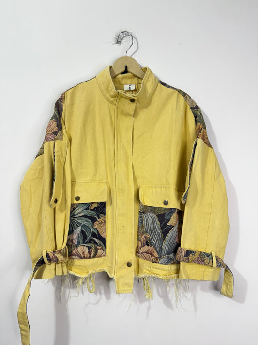 Customised tapestry patch Denim Jacket