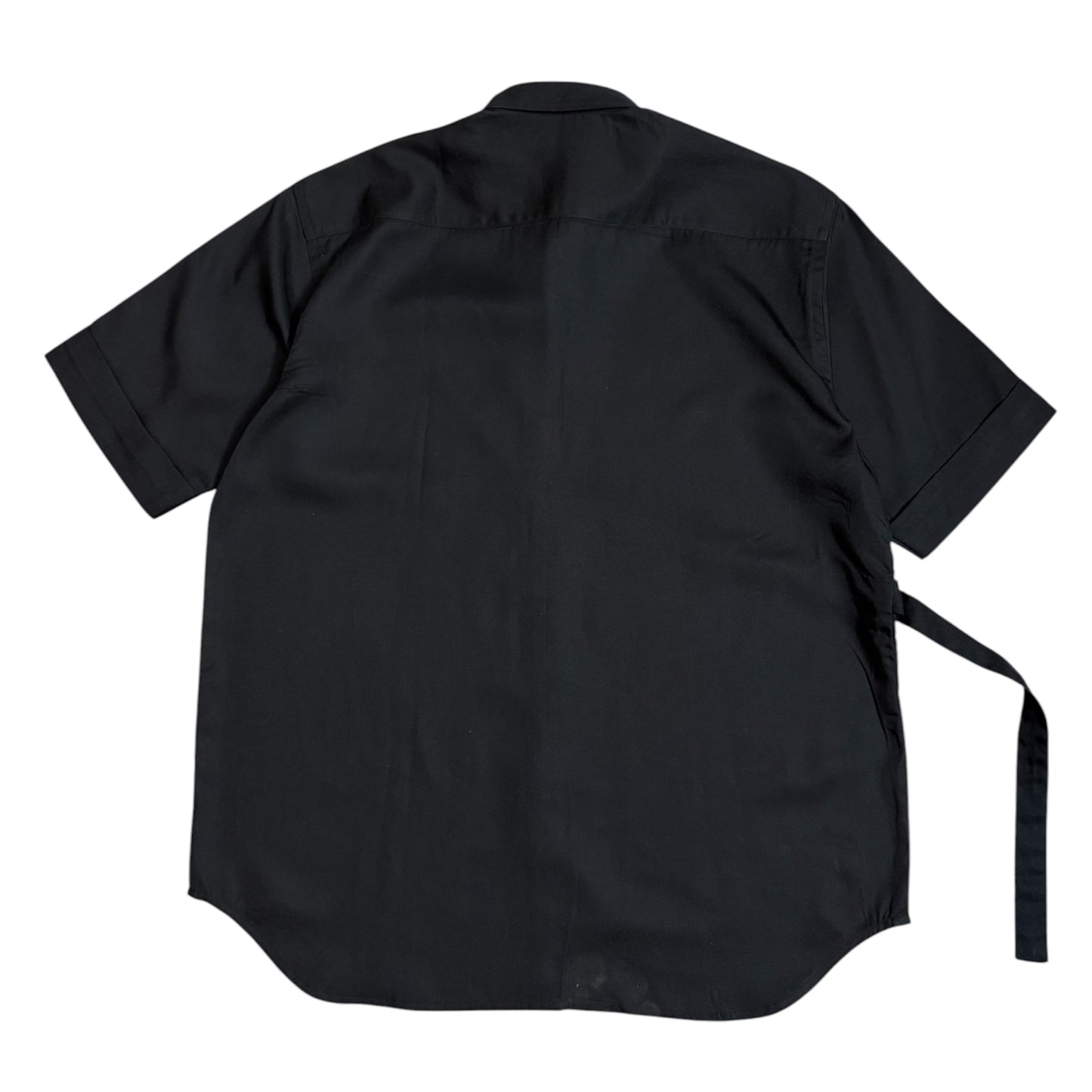 Black side Overlap 100% Cotton Shirt