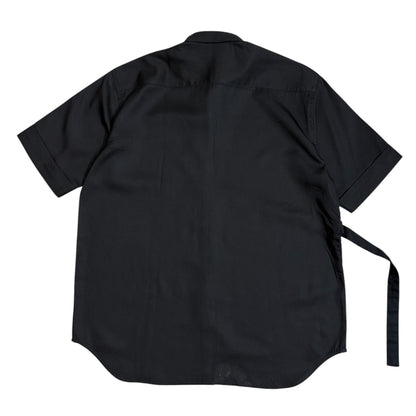 Black side Overlap 100% Cotton Shirt