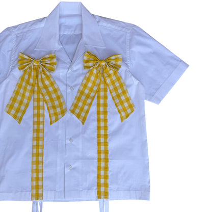Yellow Bow 100% Women’s Cotton Shirt