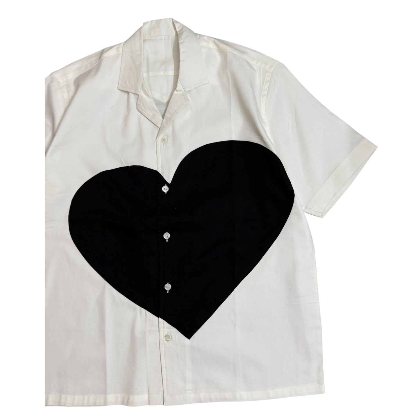 Black Heart Patch 100% Cotton Shirt