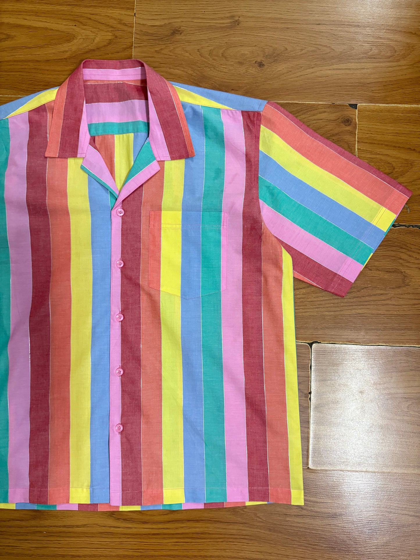Rainbow strips  100% Cotton shirt
