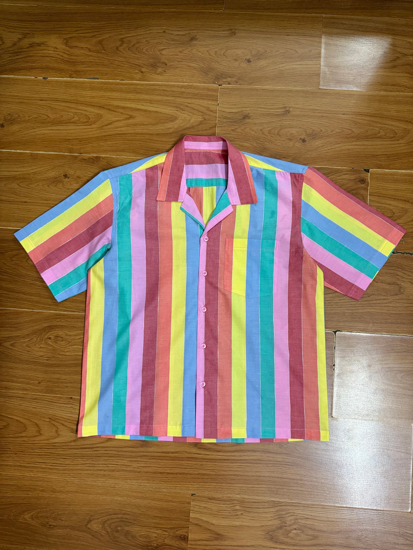 Rainbow strips  100% Cotton shirt
