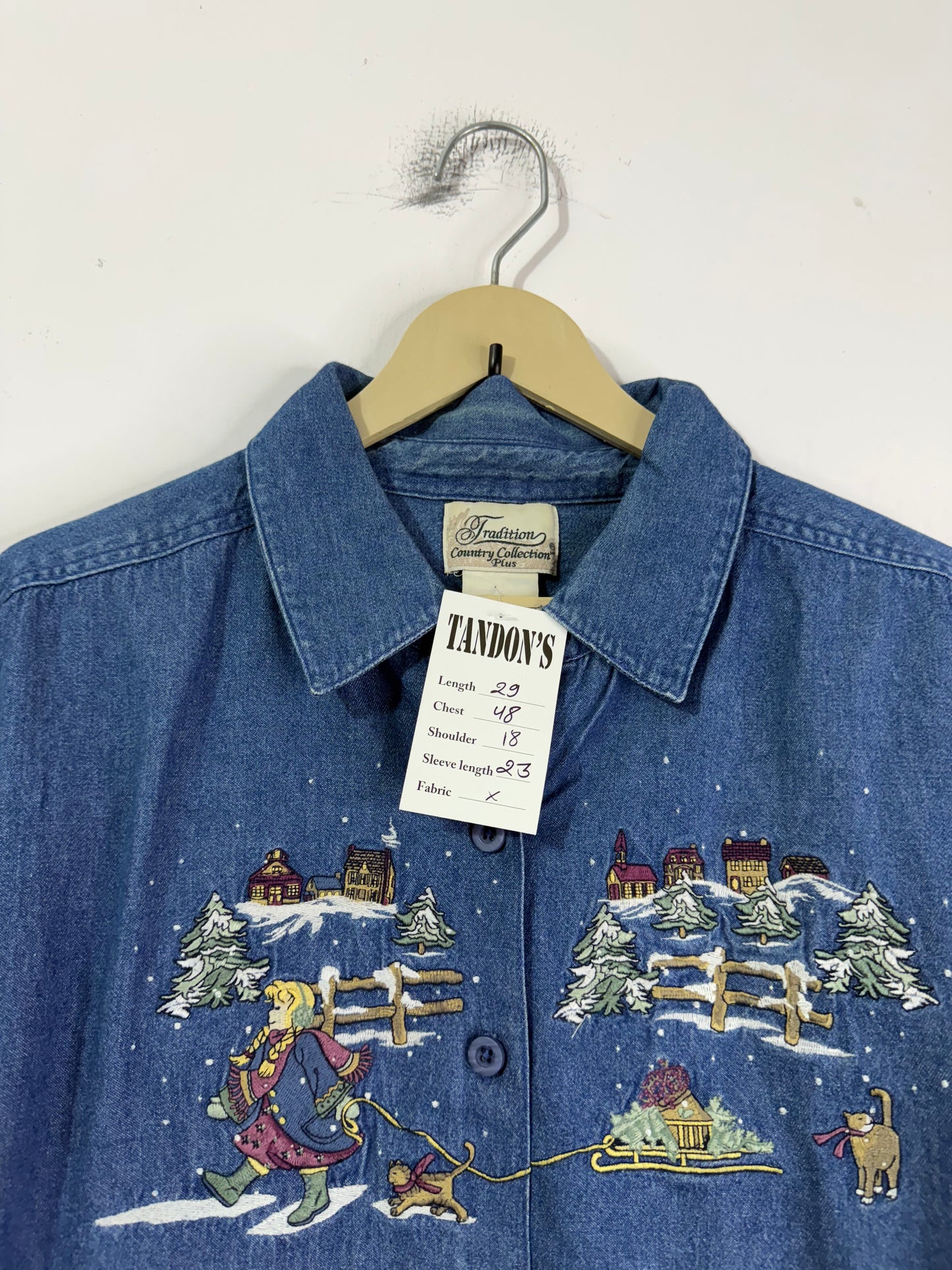 Tradition Embroidered Denim Shirt