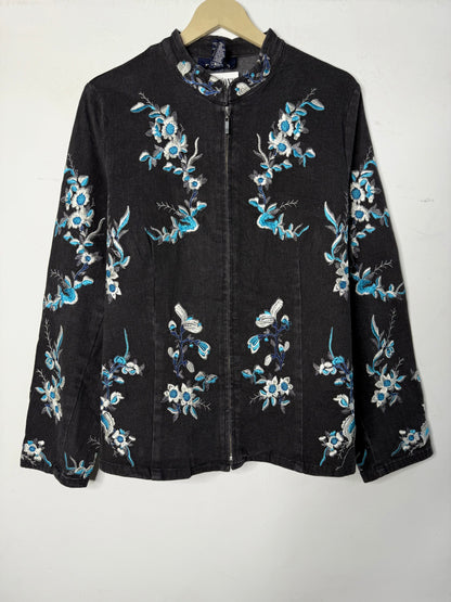 Denim & Co. Embroidered Jacket